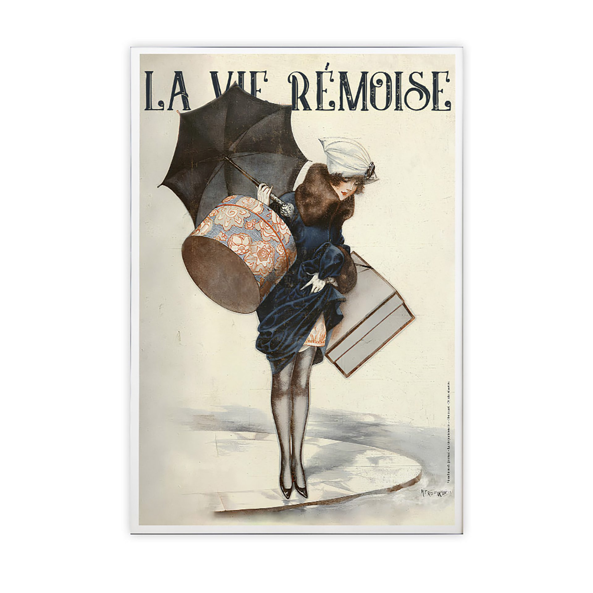 La vie rémoise , sous la pluie